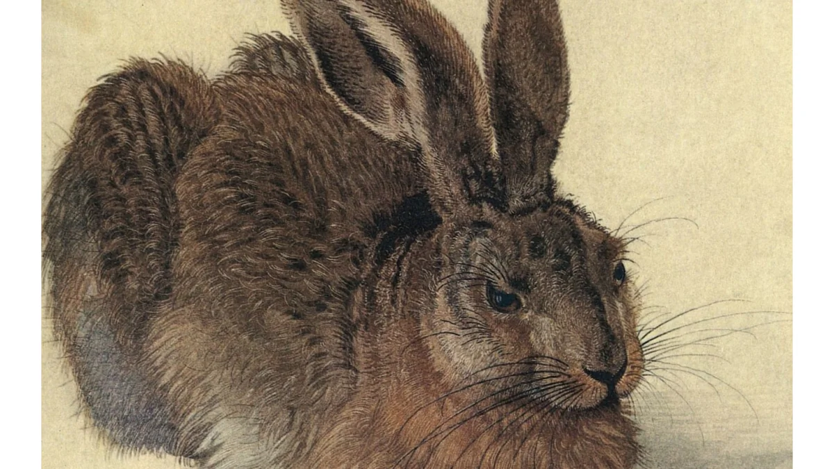 ”Young Hare,” 1502, by Albrecht Dürer. Watercolor and gouache on paper; 9.9 inches by 8.9 inches. Albertina Museum, Vienna. (Public Domain)