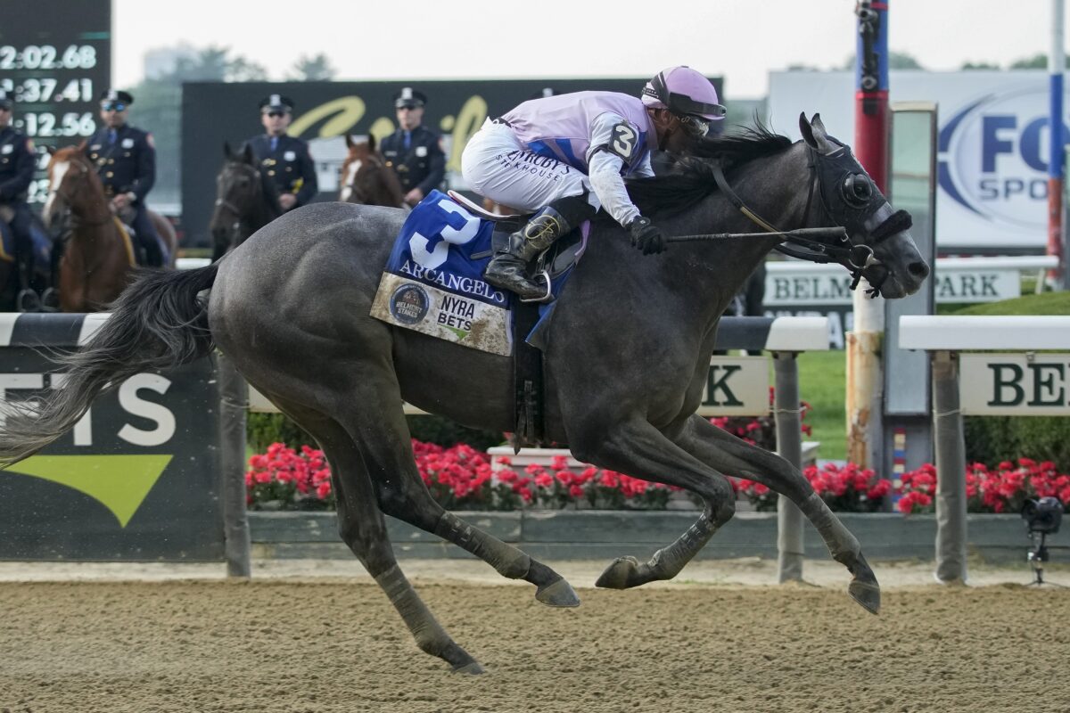 NextImg:Arcangelo Wins Belmont Stakes