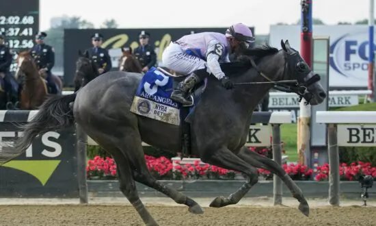 Arcangelo Wins Belmont Stakes