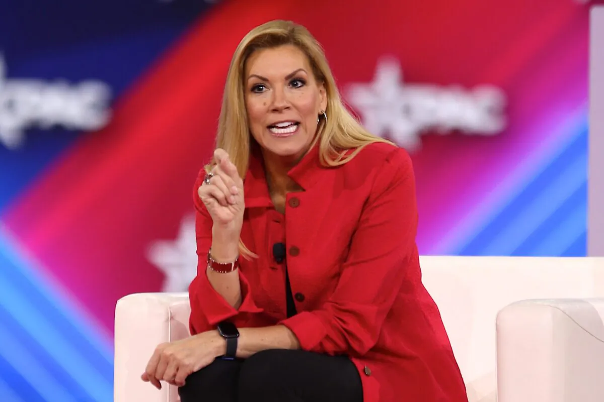 Rep. Beth Van Duyne (R-Texas) speaks at the Conservative Political Action Conference at the Hilton Anatole in Dallas on Aug. 6, 2022. (Bobby Sanchez for The Epoch Times)