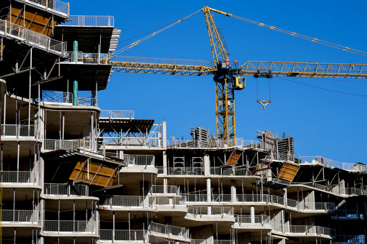 A new condo construction site is seen in downtown Toronto on May 25, 2023. (The Canadian Press/Chris Young)