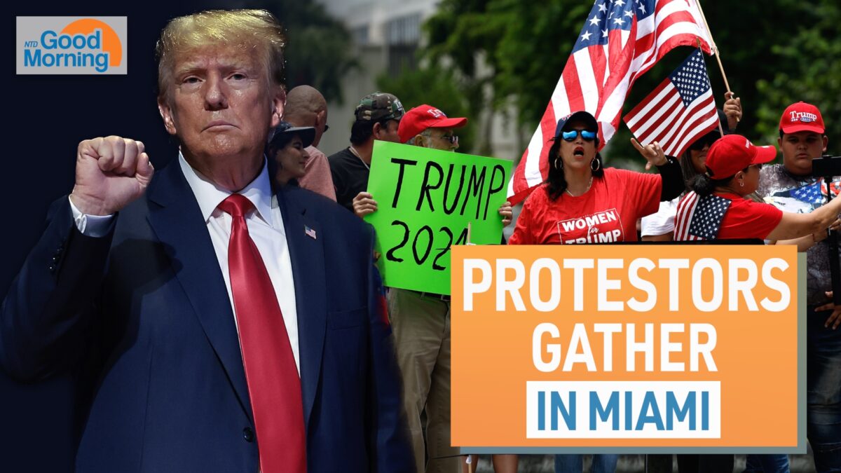 NextImg:NTD Good Morning (June 13): Protesters Gather in Miami for Trump’s Arraignment; Sen. Grassley’s Incriminating Remarks on Biden