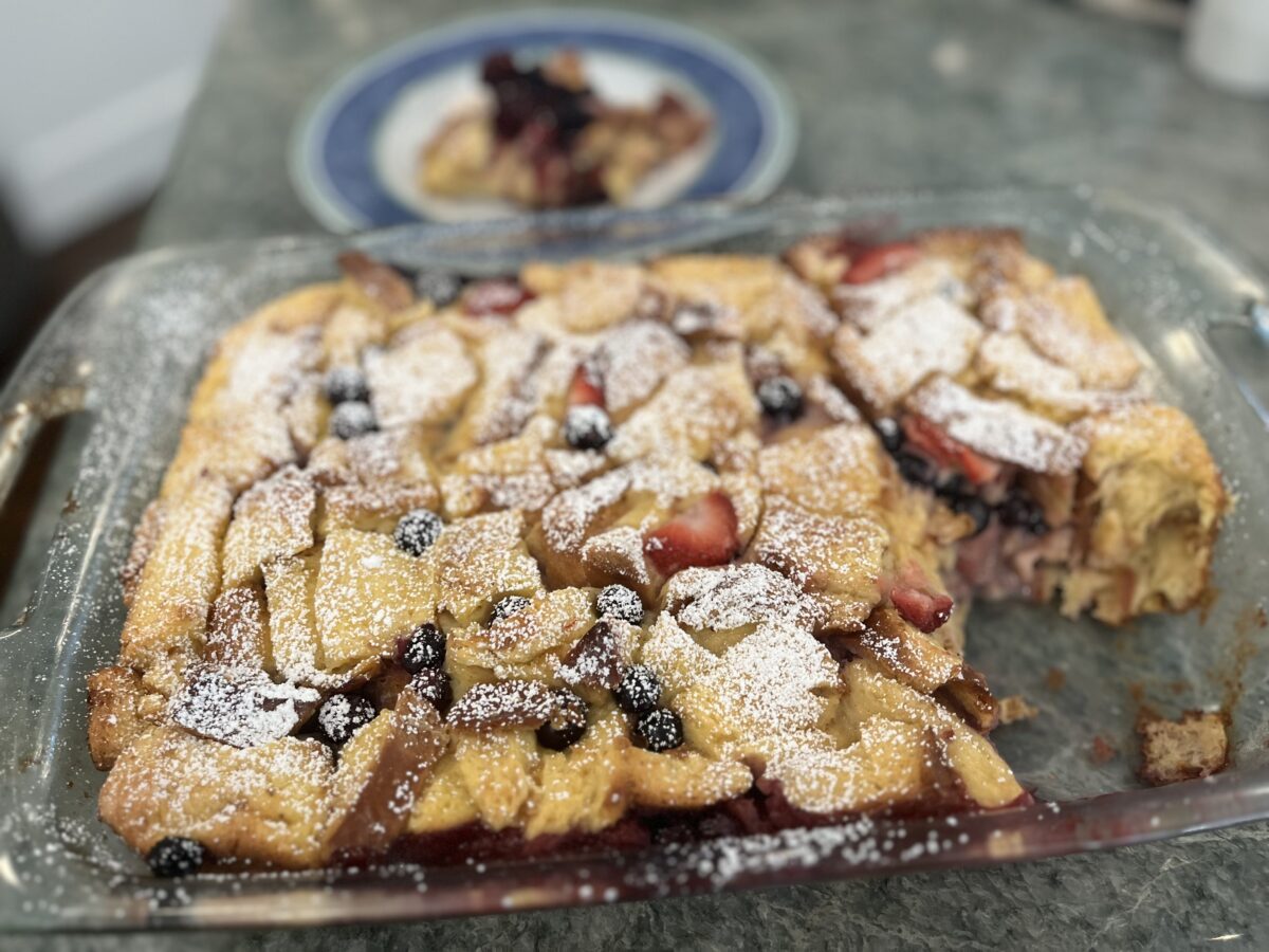 Strawberry-Blueberry Strata Makes Fourth of July Sweeter