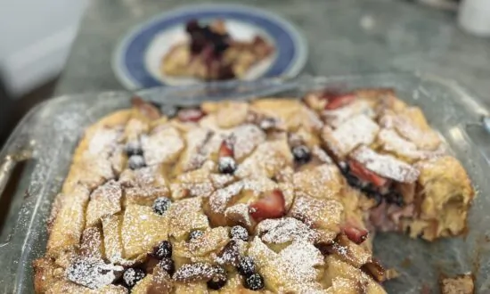 Strawberry-Blueberry Strata Makes Fourth of July Sweeter