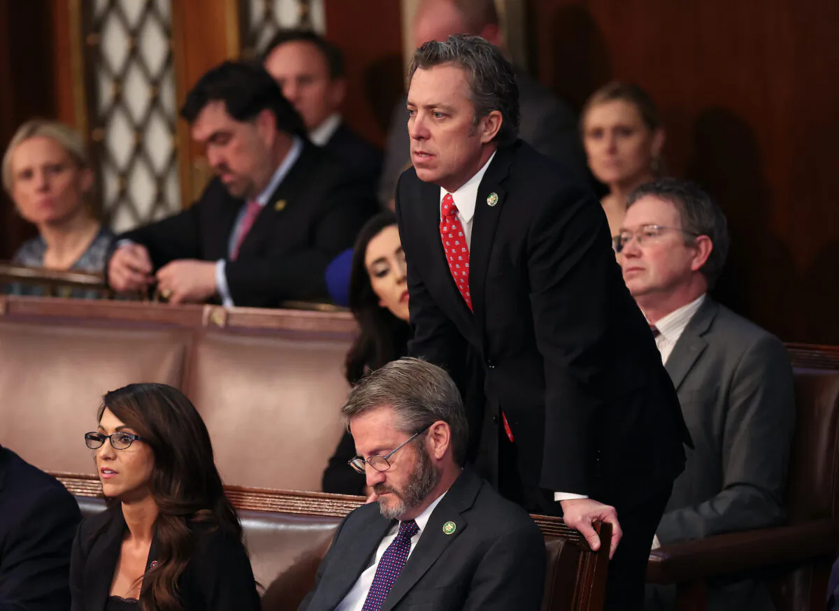 Then U.S. Rep.-elect Andy Ogles (R-Tenn.) casts his vote in the House Chamber during the fourth day of elections for speaker of the House at the U.S. Capitol Building in Washington on Jan. 6, 2023. (Win McNamee/Getty Images)