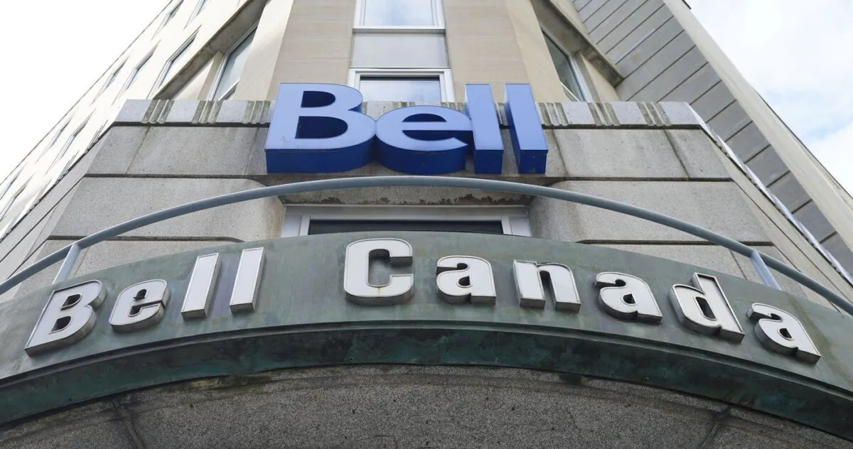 Bell Canada signage is pictured in Ottawa on Sept. 7, 2022. (The Canadian Press/Sean Kilpatrick)