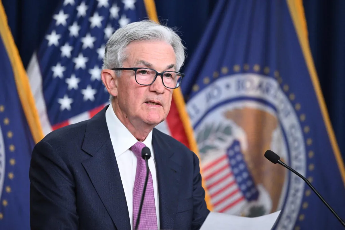 Federal Reserve Board Chairman Jerome Powell speaks during a news conference following the Federal Open Market Committee meeting at the Federal Reserve in Washington on June 14, 2023. (Mandel Ngan/AFP via Getty Images)