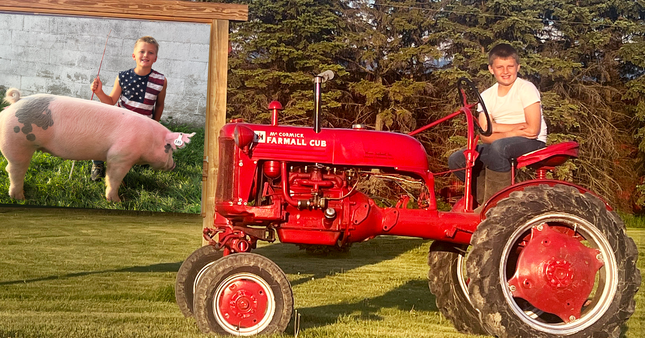 Boy, 10, buys rare antique tractor with $2,800 life savings to help tend the 200-acre family farm
