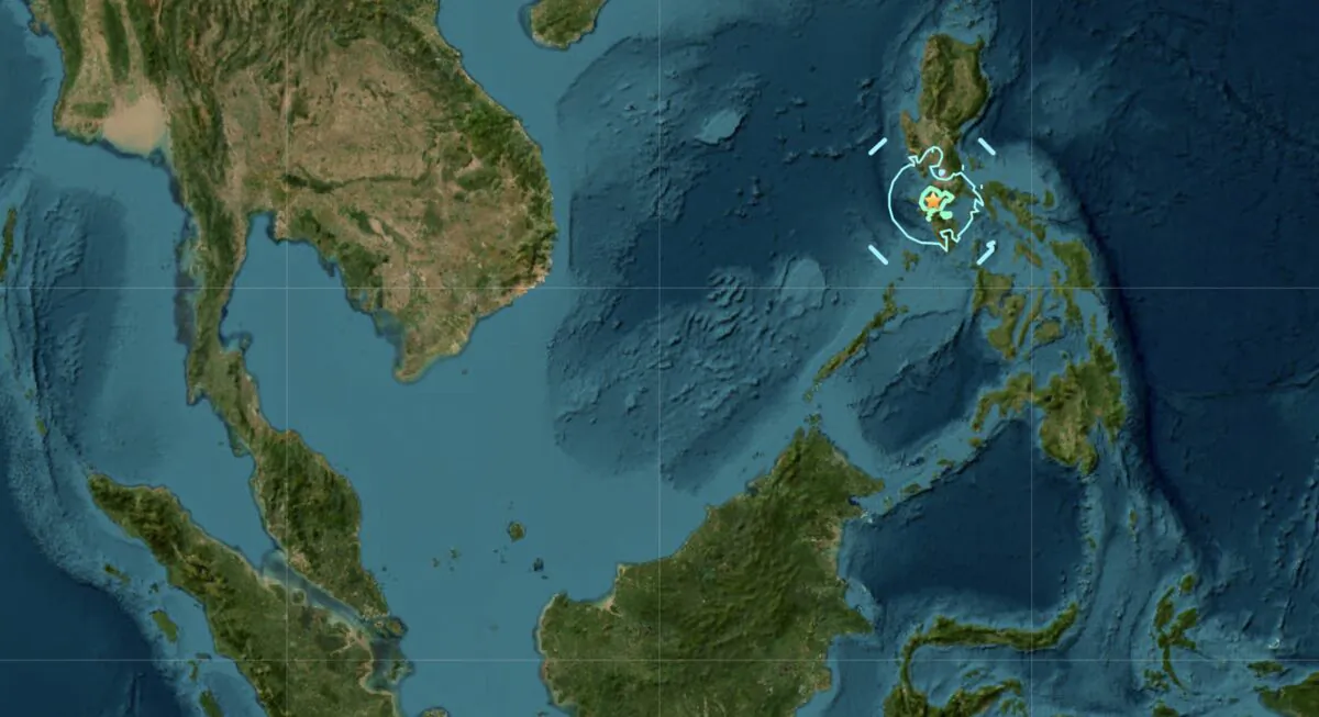 A 6.3 magnitude earthquake strikes the northern Philippines on June 15, 2023. (USGS)