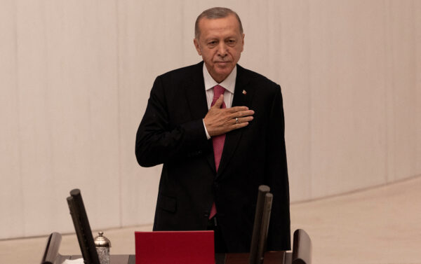 Turkish President Tayyip Erdogan Takes Oath After His Election Win At The Parliament In Ankara