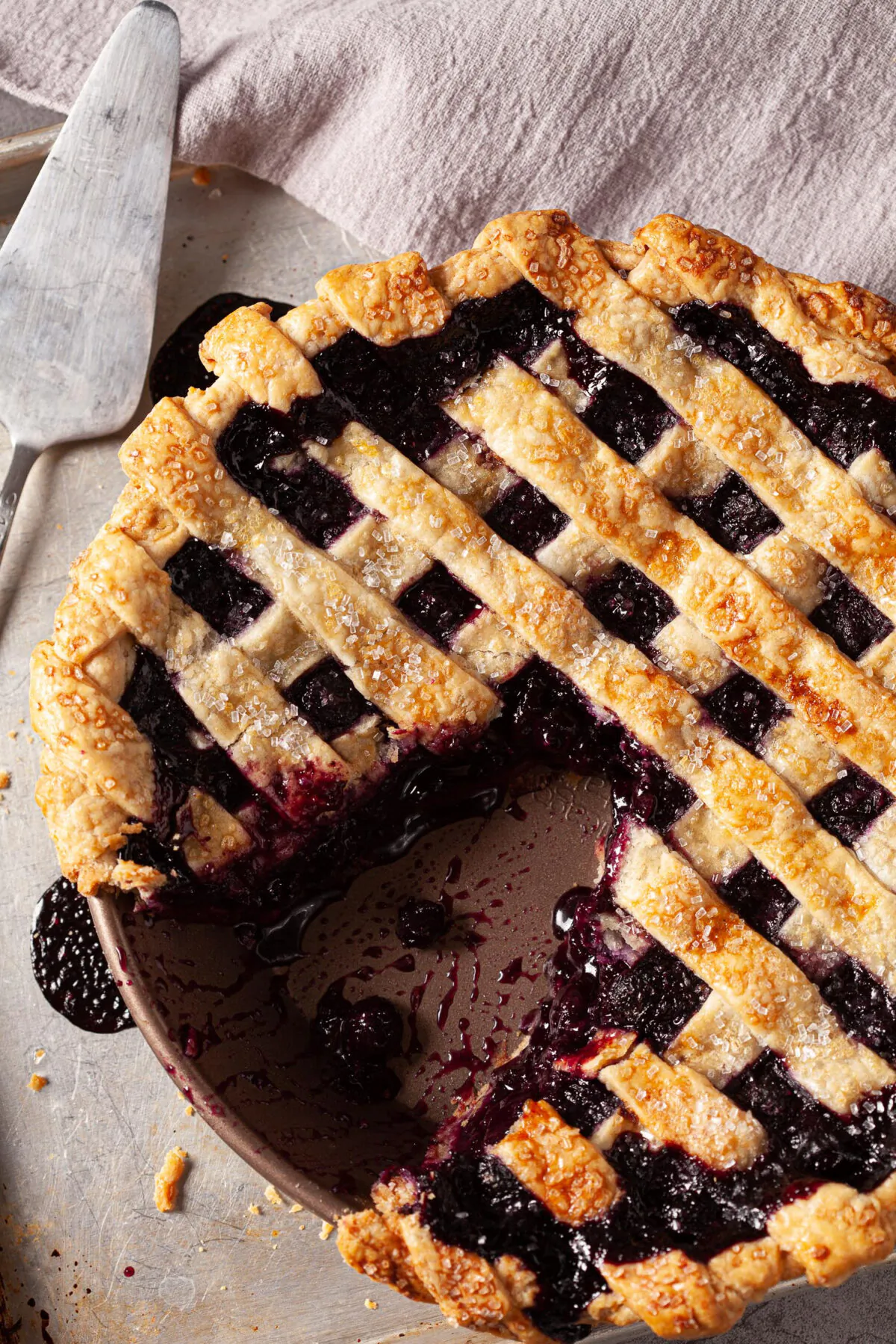 The Best Blueberry Pie starts with the perfect filling and an all-butter crust. (Courtesy of Amy Dong)