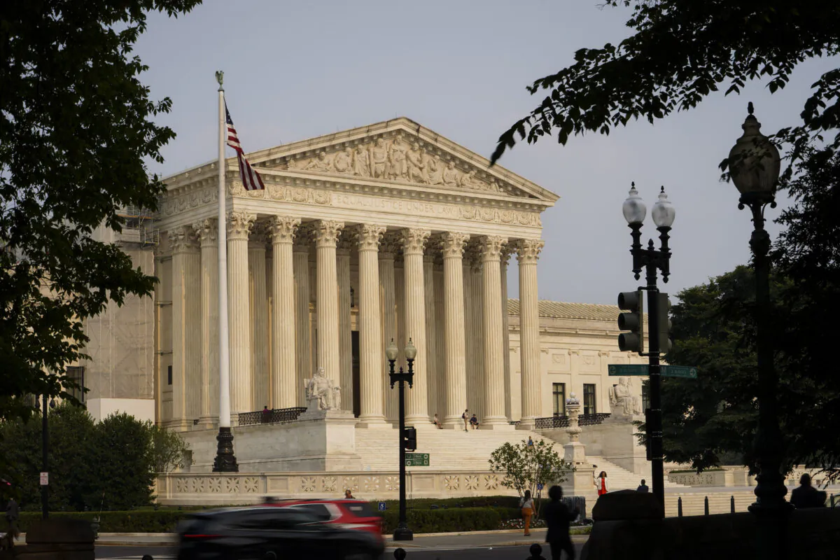 The U.S. Supreme Court building in Washington, on June 7, 2023. (Madalina Vasiliu/The Epoch Times)