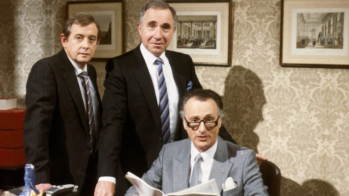 A poster of the 1980s British sitcom comedy "Yes, Minister." (Public Domain)