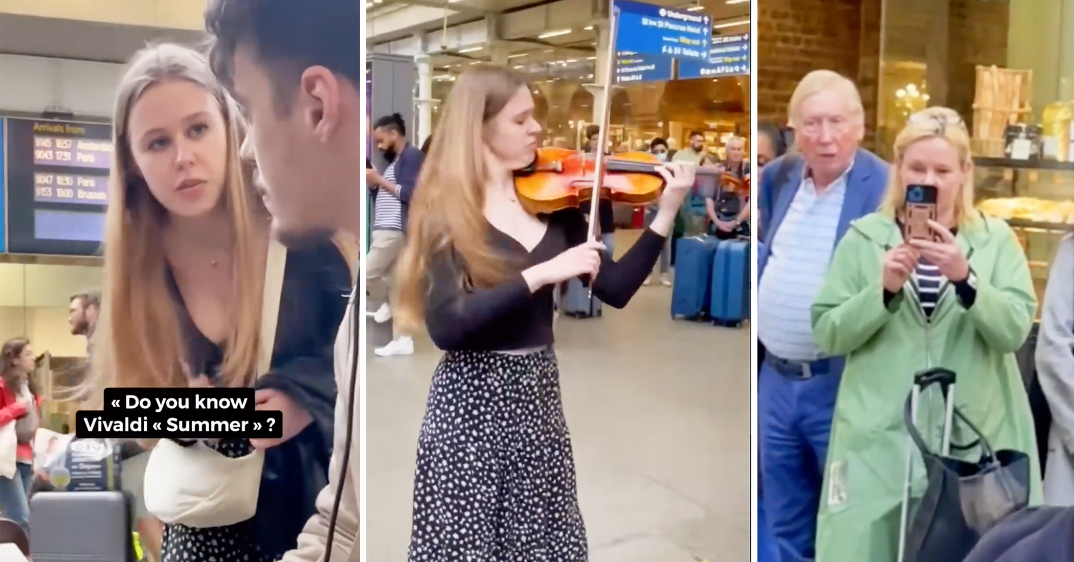 NextImg:Shy girl asks pianist at a train station if he knows Vivaldi’s ‘summer,’ then reveals her talent
