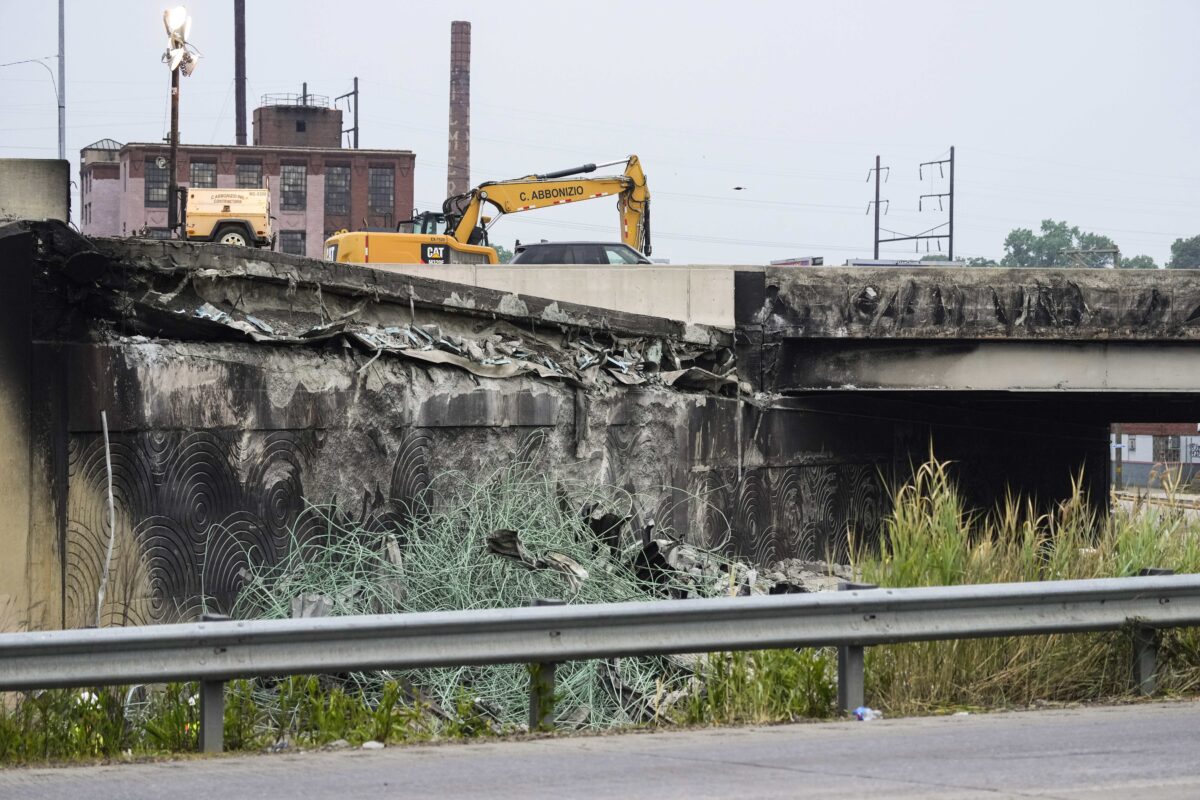 NextImg:Collapsed Stretch of Interstate 95 in Philadelphia to Reopen Within 2 Weeks, Governor Says