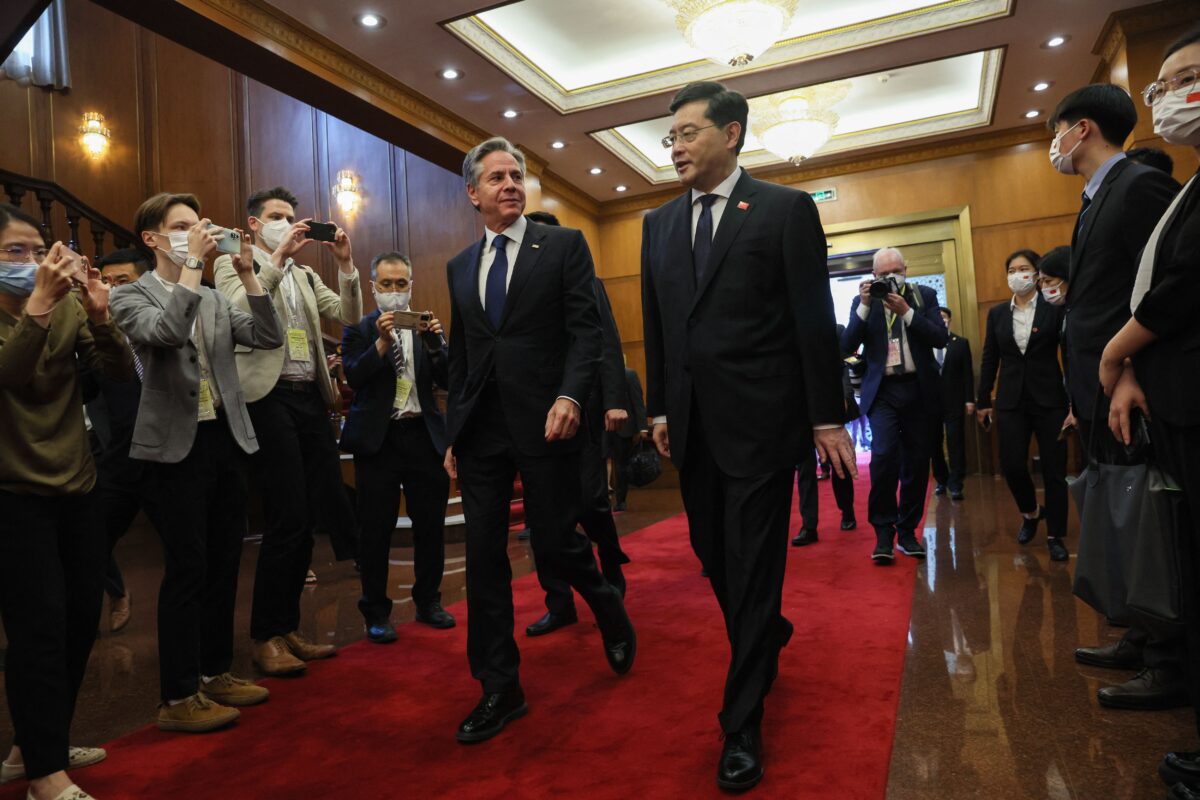 Blinken Meets Chinese Foreign Minister in a Rare Trip to Beijing Amid Criticism and Dim Hopes for Progress