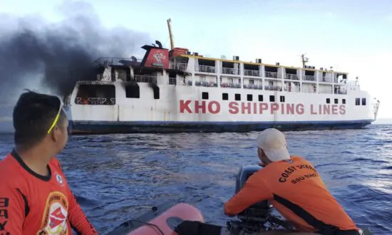 Philippine Ferry Catches Fire at Sea, All 120 People Aboard Rescued