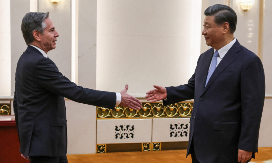 Blinken meets China’s top diplomat Xi on second day of trip.
