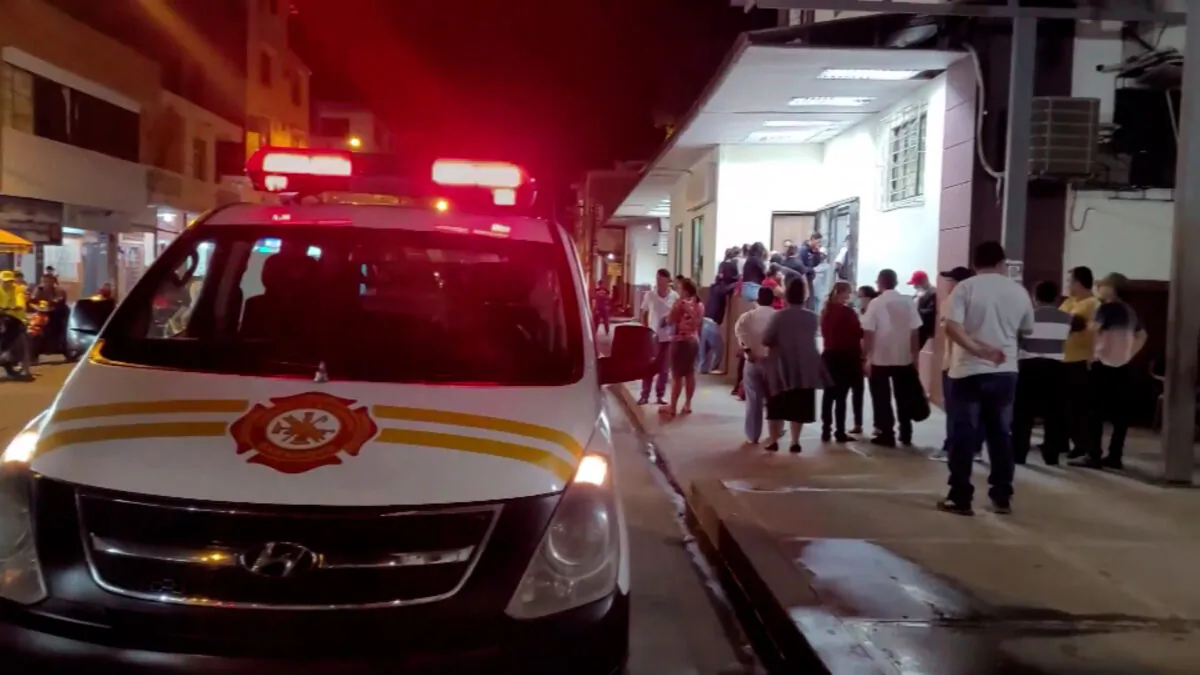 The hospital where the 76-year-old woman was being treated in the city of Babahoyo, Ecuador. (Courtesy of Ecuavisa)