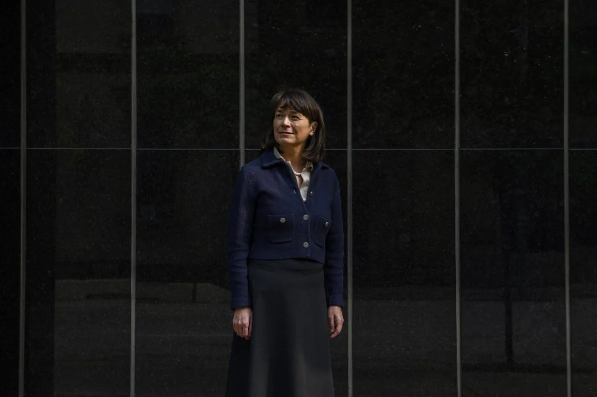 CMHC President and CEO Romy Bowers poses for a photograph, in Toronto, June 16, 2023. (The Canadian Press/Christopher Katsarov)