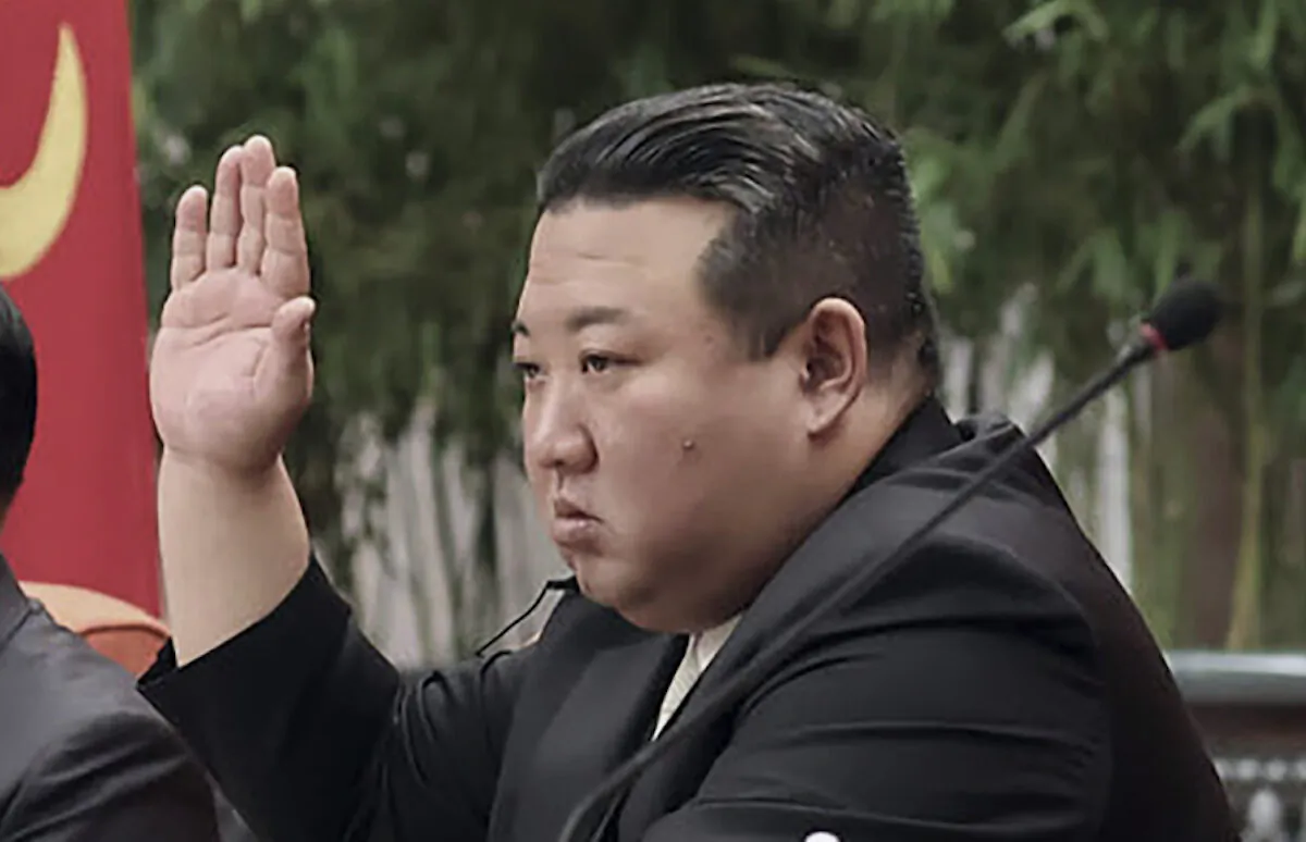 In this photo provided by the North Korean regime, North Korean leader Kim Jong Un attends an enlarged plenary meeting of the ruling Workers’ Party’s Central Committee, which was held between June 16 and 18, 2023, at the party's headquarters in Pyongyang, North Korea. (Korean Central News Agency/Korea News Service via AP)