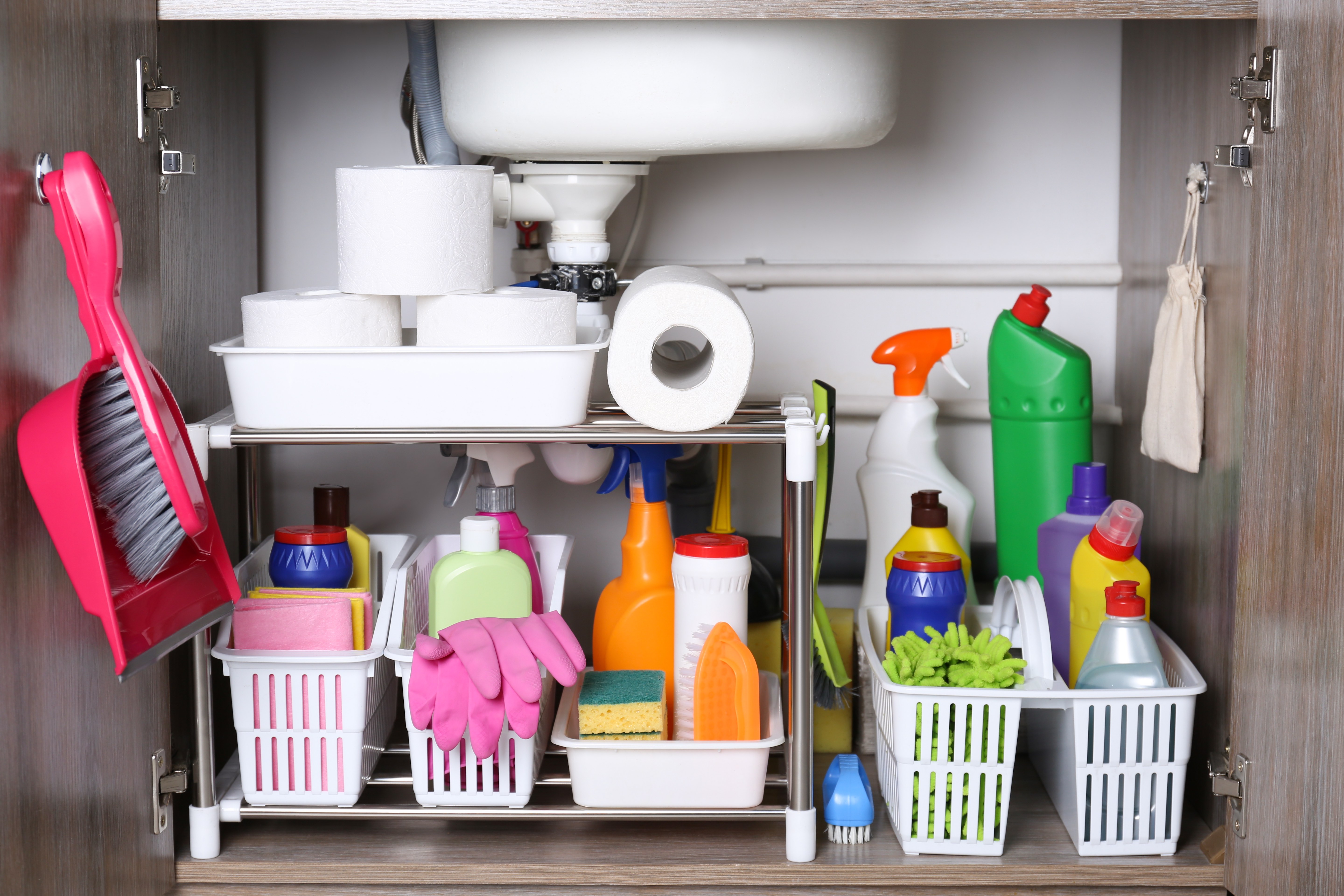 The Best Ways to Organize Under the Kitchen Sink