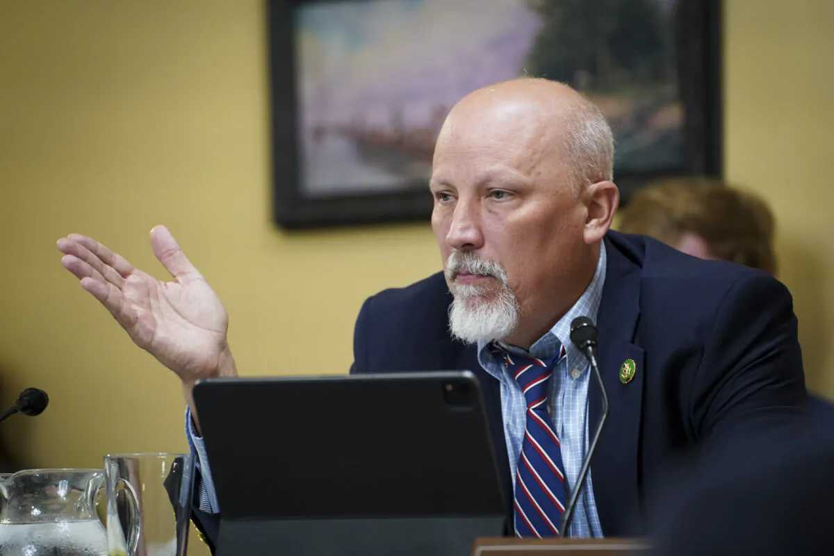 Rep. Chip Roy (R-Texas) speaks during a House Rules Committee meeting on issues affecting working Americans and small businesses in Washington on June 20, 2023. (Madalina Vasiliu/The Epoch Times)