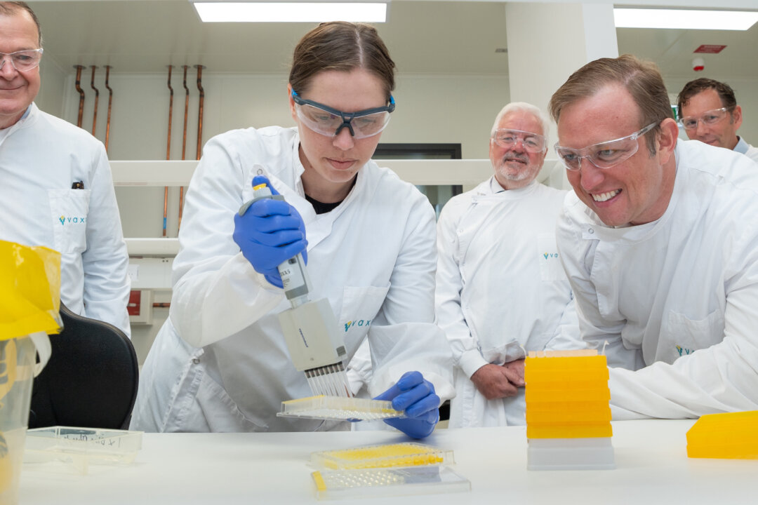 A nation-first facility manufacturing needle-free vaccine patches has opened its doors in Australia. (Marc Grimwade Photography)
