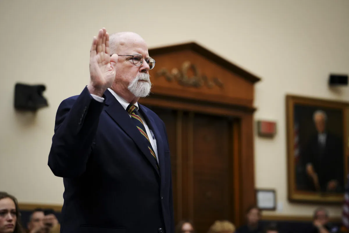 Special counsel John Durham speaks before the House Judiciary Committee in Washington on June 21, 2023. (Madalina Vasiliu/Epoch Times)
