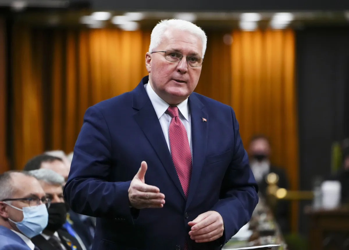 Conservative MP John Brassard rises during question period in the House of Commons on Parliament Hill in Ottawa on March 4, 2022. (Sean Kilpatrick/The Canadian Press)