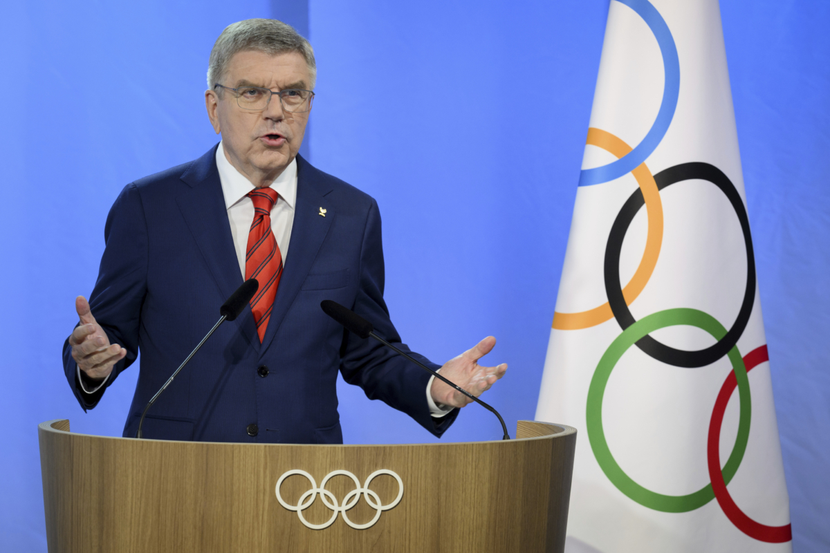 NextImg:Olympic Leader Bach Criticizes Ukraine for Blocking Athletes From Some Paris Games Qualifiers