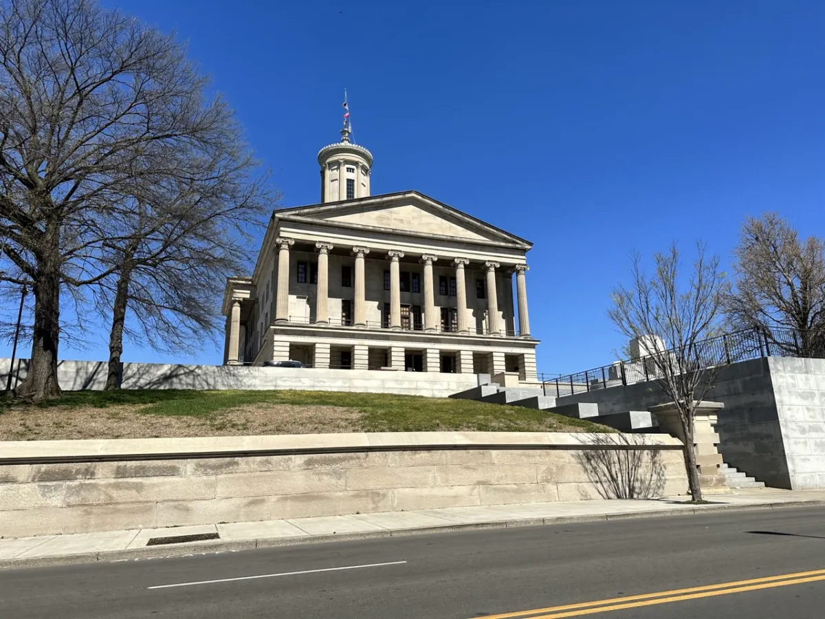 The Tennessee State Capitol in Nashville on March 29, 2023. (Chase Smith/The Epoch Times)