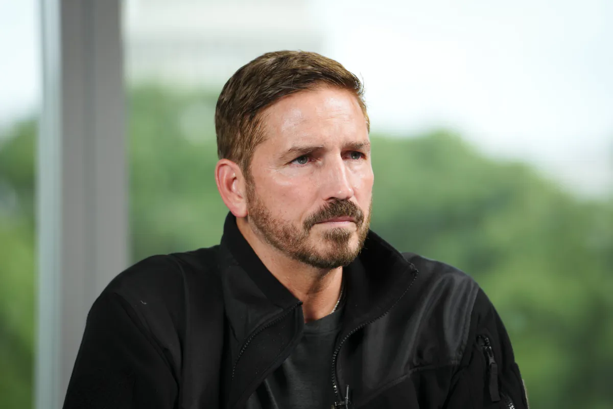 Jim Caviezel, actor in the new human trafficking film "Sound of Freedom,” speaks during an interview in Washington on June 21, 2023. (Madalina Vasiliu/The Epoch Times)