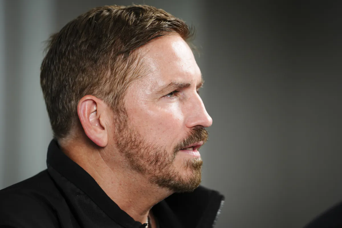 Jim Caviezel, actor in the new human trafficking action film "Sound of Freedom,” speaks during an interview in Washington on June 21, 2023. (Madalina Vasiliu/The Epoch Times)