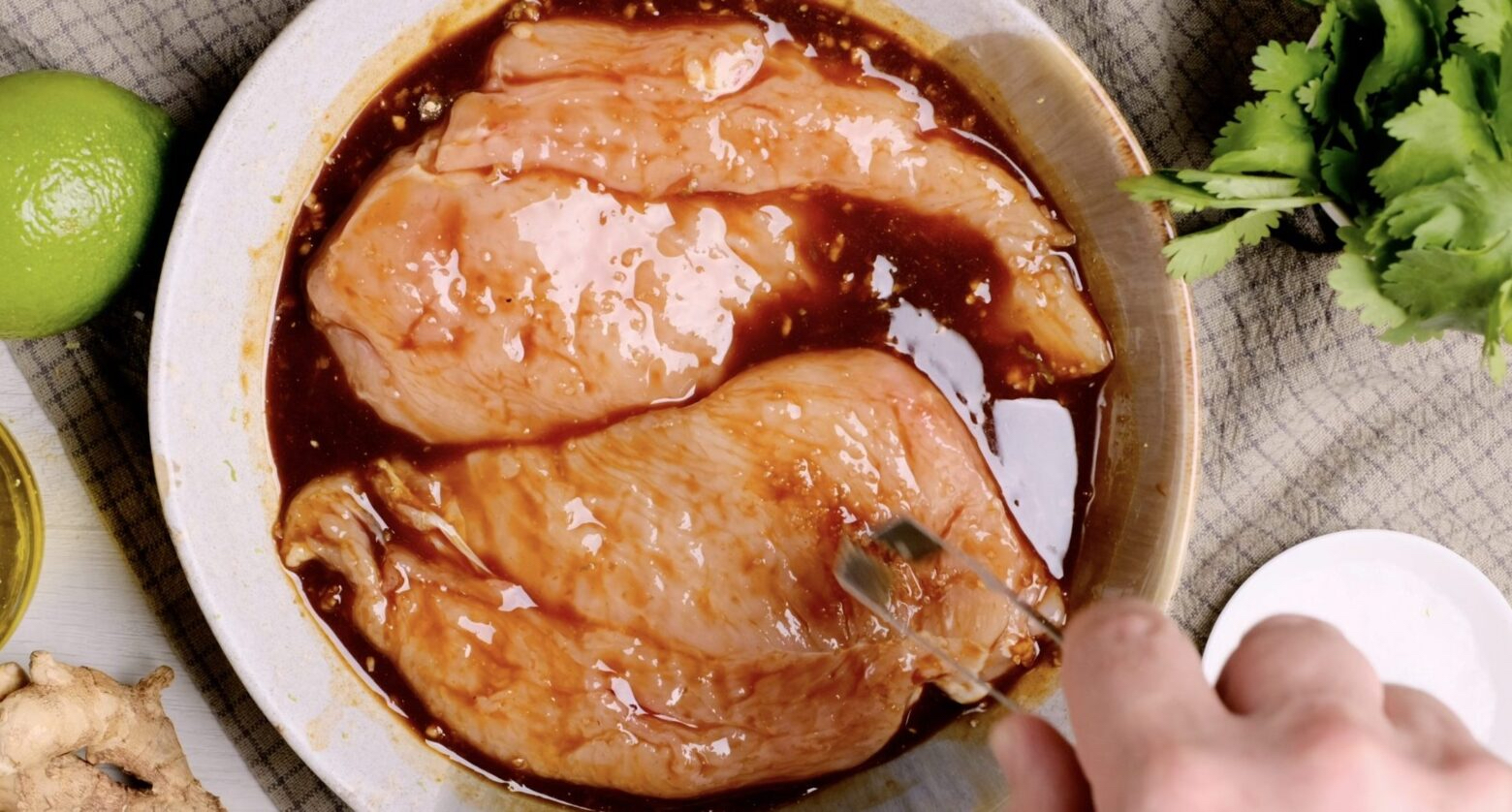 marinating chicken breasts
