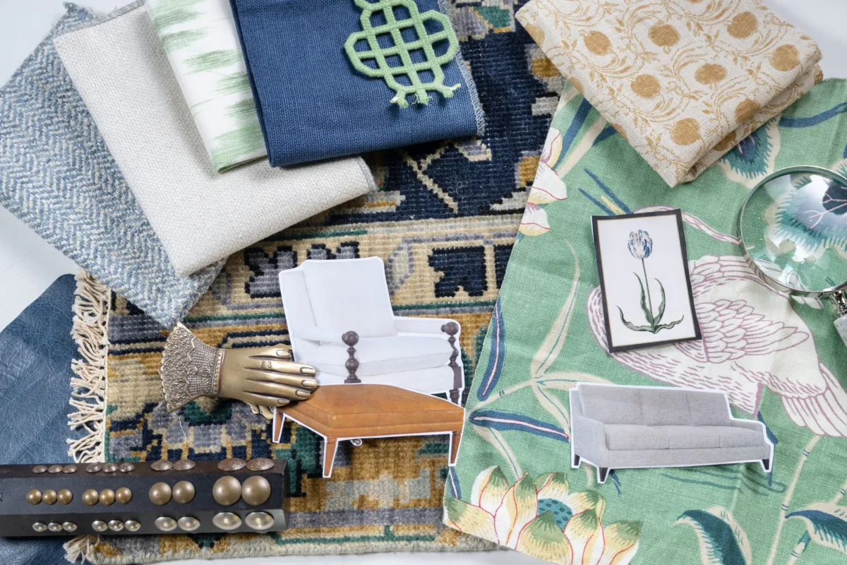 A visually captivating flatlay design captures the essence of a harmonious green and blue color palette. (Handout/TNS)