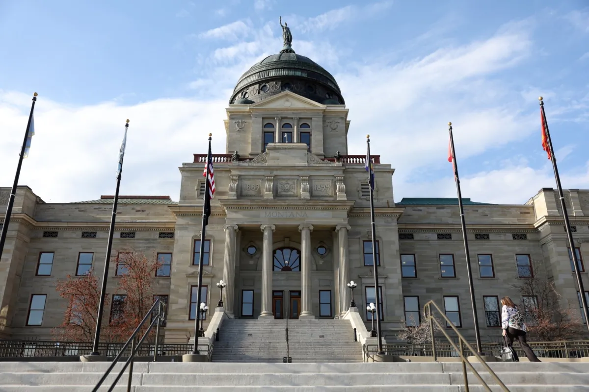 The Montana state Capitol in Helena, Mont., on May 3, 2023. (Justin Sullivan/Getty Images)