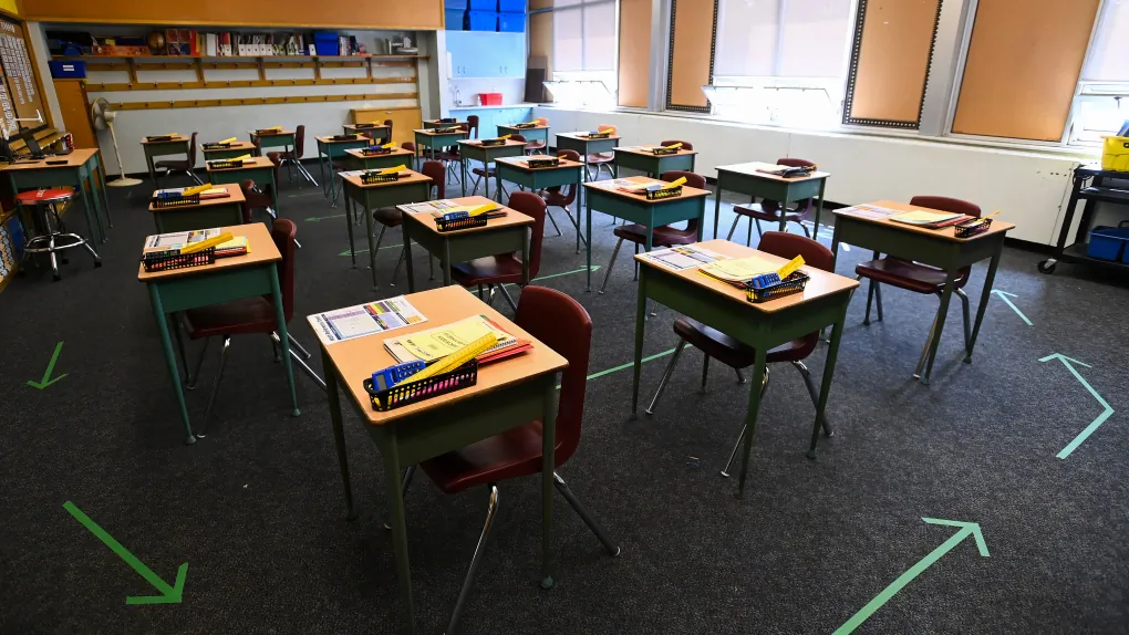 A grade six classroom in Scarborough, Ont., in a file photo. (The Canadian Press/Nathan Denette)