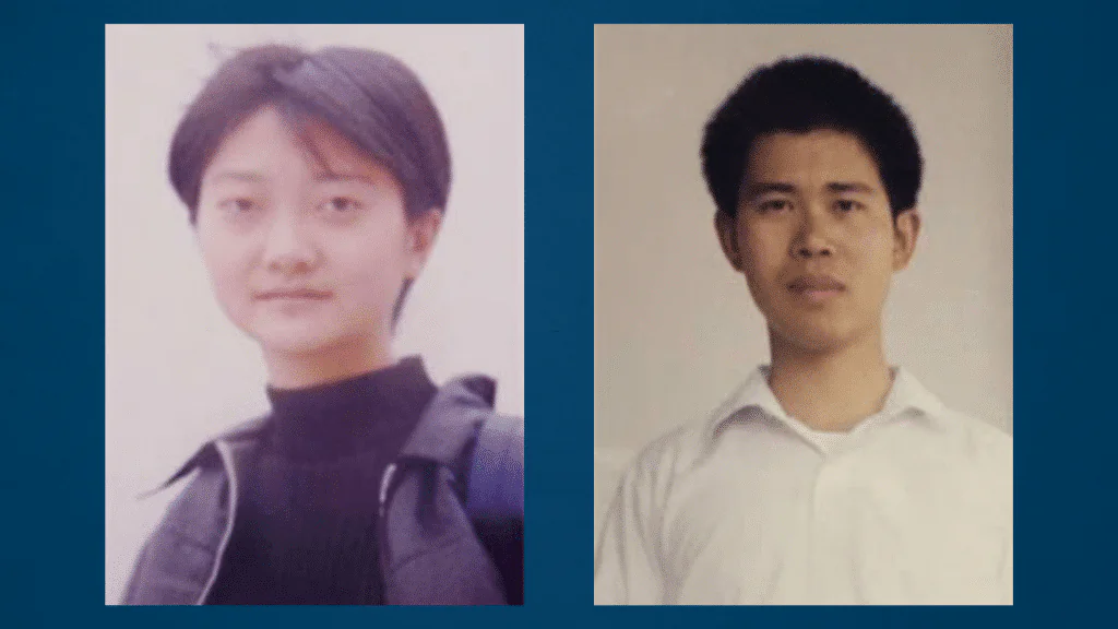 Undated file photo of Zhang Yibo (L) and He Binggang (R). (Courtesy of Falun Dafa Infocenter)