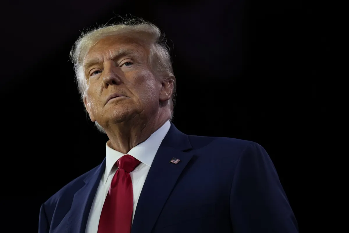 Republican presidential candidate former President Donald Trump speaks at the Faith and Freedom Road to Majority conference at the Washington Hilton in Washington on June 24, 2023. (Drew Angerer/Getty Images)