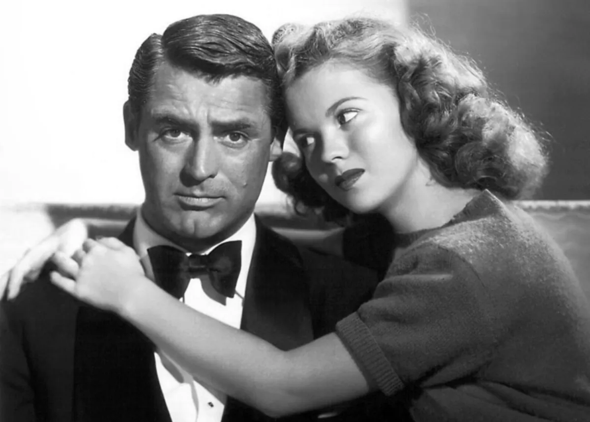 A promo shot for the 1947 film "The Bachelor and the Bobby-Soxer" starring Cary Grant and Shirley Temple. (MovieStillsDB)