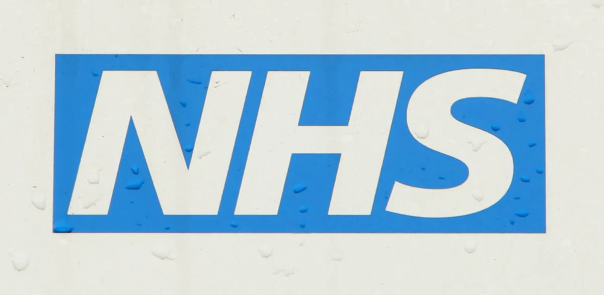 A general view of an NHS logo on Nov. 6, 2010. (Dominic Lipinski/PA Images)