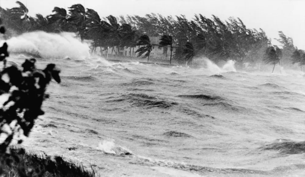 Alexander Hamilton wrote a stirring account of Hurricane San Augustin at St. Croix in 1772. A hurricane in Florida in 1945. (Everett Collection/Shutterstock)
