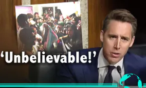 Sen. Hawley Shows Picture of Riley Gaines Being Assaulted by Protesters, Stunned by Her Story of Being Held for ‘Ransom’