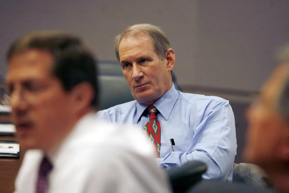 James Crown, University of Chicago board of trustees chair, listens during a meeting in Chicago on May 30, 2007. (Milbert O. Brown/Chicago Tribune via AP)