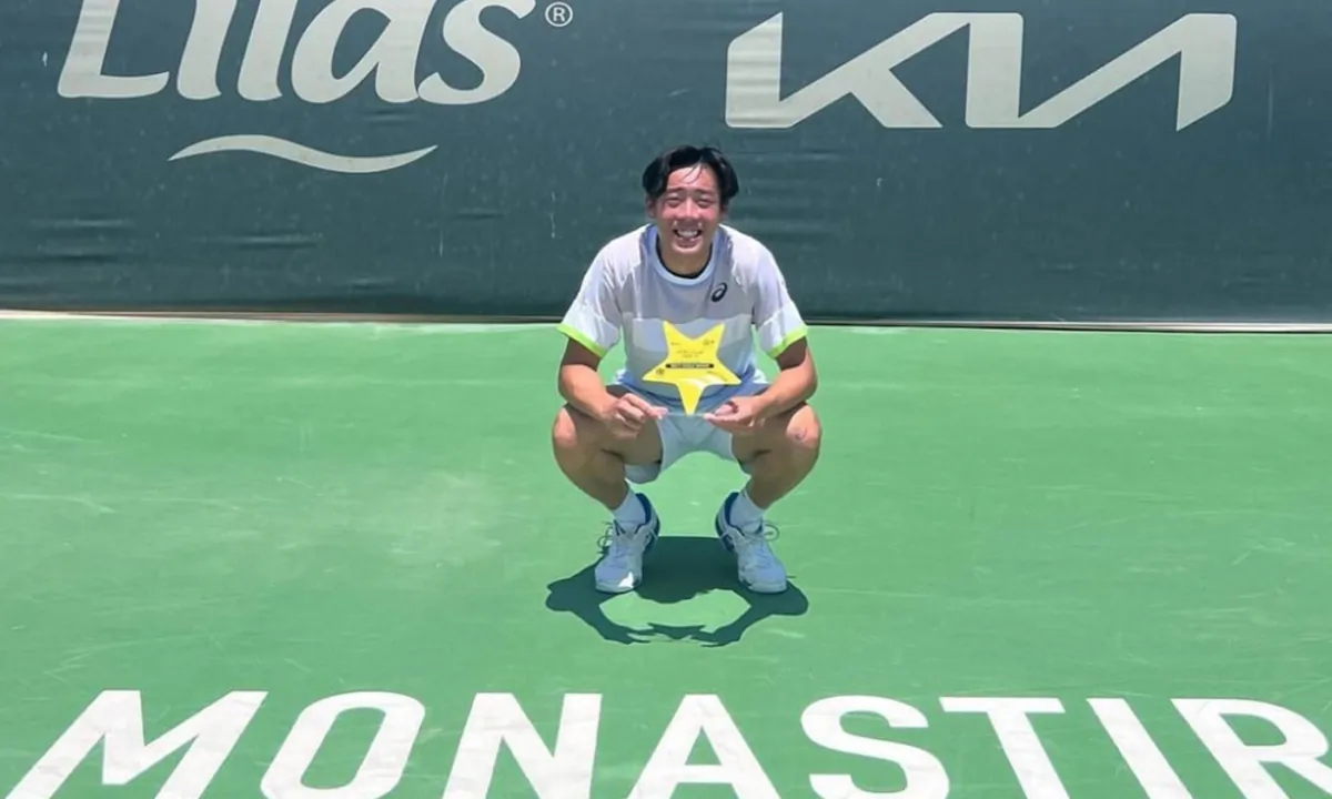 Coleman Wong Chak-lam becomes the first Hong Kong tennis player to win a professional tournament. (Instagram of Coleman Wong)