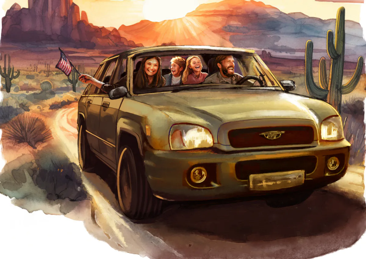 Road trips are a great opportunity to introduce children to classic American tunes. (Biba Kayewich)