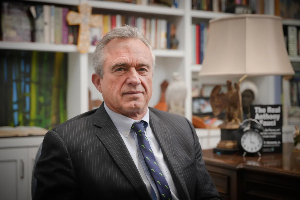 Robert F. Kennedy, Jr., in Los Angeles, Calif., on Feb. 6, 2023. (York Du/The Epoch Times)