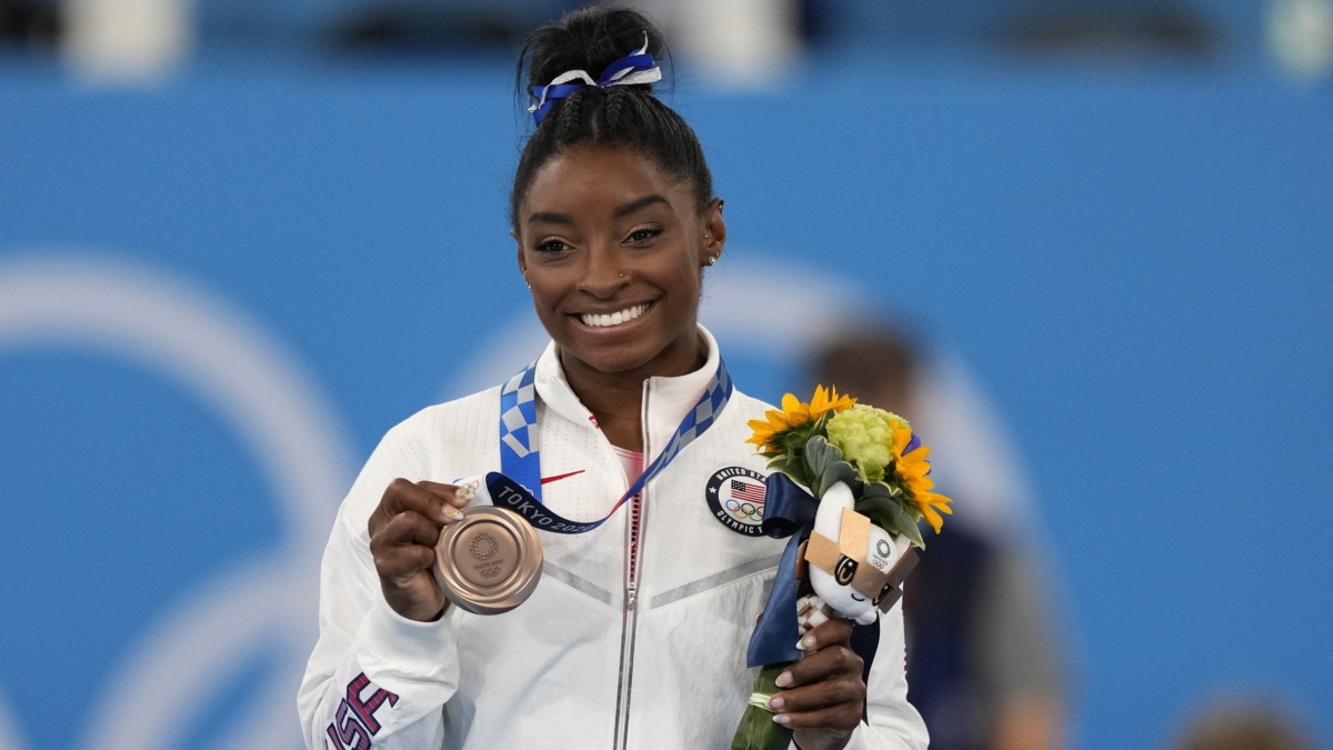 NextImg:Gymnastics Star Simone Biles Returning to Competition in August in First Meet Since 2020 Olympics