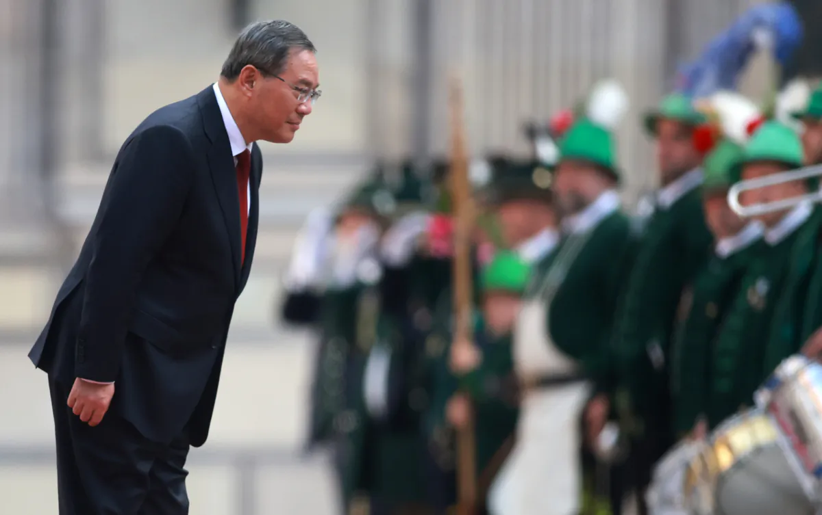 Chinese Premiere Li Qiang arrives at the Munich Residence on June 20, 2023 in Munich, Germany.  (Johannes Simon/Getty Images)